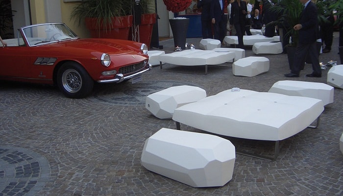 Island Outdoor Seat by Serralunga Furniture Benches